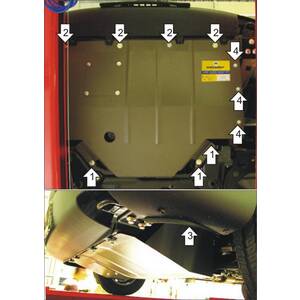 Защита Двигатель, Коробка переключения передач FIAT Ducato 244 ( 2002-2012 ) г. арт: 00616 photo1 Интернет магазин Автоаксессуаров Защита картера, МКПП, АКПП, РК, ТБ (Мотодор)