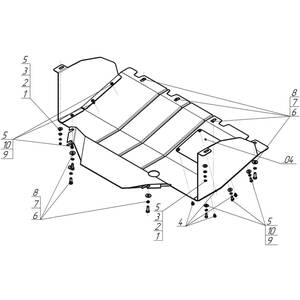 Защита Двигатель, Коробка переключения передач FIAT Ducato 244 ( 2002-2012 ) г. арт: 00616 photo3 Интернет магазин Автоаксессуаров Защита картера, МКПП, АКПП, РК, ТБ (Мотодор)