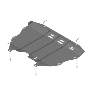 Защита Двигатель, Коробка переключения передач Ford Mondeo V ( 2015-2019 ) г. арт: 00755 photo1 Интернет магазин Автоаксессуаров Защита картера, МКПП, АКПП, РК, ТБ (Мотодор)