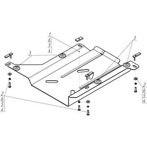 Кликните для увеличения изображения Защита Топливоохладитель Ford Transit ( 2011-2014 ) г. арт: 00749