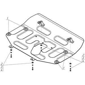 Защита Двигатель, Коробка переключения передач Geely Atlas ( 2017-2023 ) г. арт: 74202