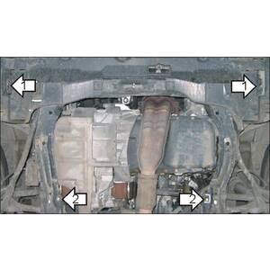 Защита Двигатель, Коробка переключения передач Honda Accord VI ( 1997-2003 ) г. арт: 00807 photo2 Интернет магазин Автоаксессуаров Защита картера, МКПП, АКПП, РК, ТБ (Мотодор)