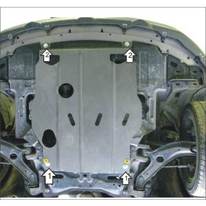 Защита Двигатель, Коробка переключения передач Honda Airwave ( 2004-2008 ) г. арт: 00821 photo1 Интернет магазин Автоаксессуаров Защита картера, МКПП, АКПП, РК, ТБ (Мотодор)