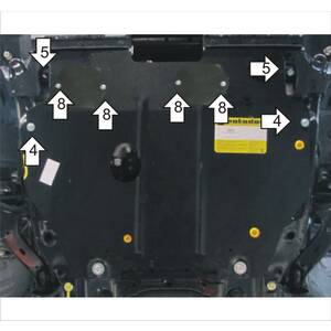 Защита Двигатель; КПП Honda CR-V IV ( 2012-2016 ) г. арт: 00833 photo1 Интернет магазин Автоаксессуаров Защита картера, МКПП, АКПП, РК, ТБ (Мотодор)