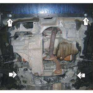 Защита Двигатель, Коробка переключения передач Honda HR-V ( 1999-2005 ) г. арт: 00804 photo2 Интернет магазин Автоаксессуаров Защита картера, МКПП, АКПП, РК, ТБ (Мотодор)