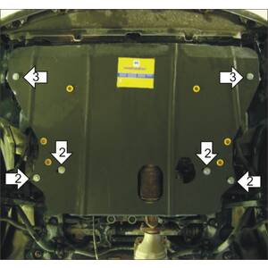 Защита Двигатель; КПП Honda Odyssey ( 2001-2003 ) г. арт: 00811 photo1 Интернет магазин Автоаксессуаров Защита картера, МКПП, АКПП, РК, ТБ (Мотодор)