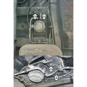 Защита Бензонасос Hyundai Staria ( 2022- ) г. арт: 00944 photo2 Интернет магазин Автоаксессуаров Защита картера, МКПП, АКПП, РК, ТБ (Мотодор)