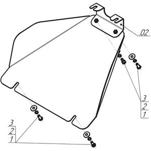 Защита Бензонасос Hyundai Staria ( 2022- ) г. арт: 00944 photo3 Интернет магазин Автоаксессуаров Защита картера, МКПП, АКПП, РК, ТБ (Мотодор)