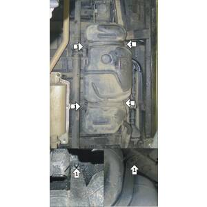 Защита Топливный бак Hyundai Staria ( 2022-н.в. ) г. арт: 70909 photo2 Интернет магазин Автоаксессуаров Защита картера, МКПП, АКПП, РК, ТБ (Мотодор)