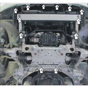 Защита Двигатель Infiniti G 25 ( 2010-2014 ) г. арт: 08003 photo2 Интернет магазин Автоаксессуаров Защита картера, МКПП, АКПП, РК, ТБ (Мотодор)