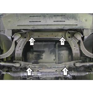 Защита Двигатель Jaguar XJ ( 2003-2009 ) г. арт: 05801 photo2 Интернет магазин Автоаксессуаров Защита картера, МКПП, АКПП, РК, ТБ (Мотодор)