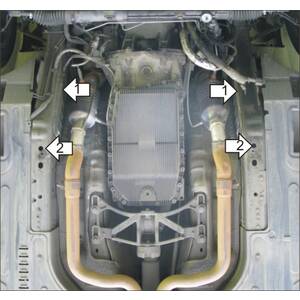 Защита Коробка переключения передач Jaguar XJ ( 2003-2009 ) г. арт: 05802