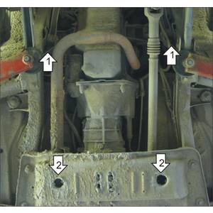 Защита Двигатель; КПП Jeep Wrangler II ( 1996-2008 ) г. арт: 15201 photo1 Интернет магазин Автоаксессуаров Защита картера, МКПП, АКПП, РК, ТБ (Мотодор)