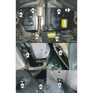 Защита Абсорбер, Топливный бак KIA Seltos ( 2020-2022 ) г. арт: 71002 photo1 Интернет магазин Автоаксессуаров Защита картера, МКПП, АКПП, РК, ТБ (Мотодор)