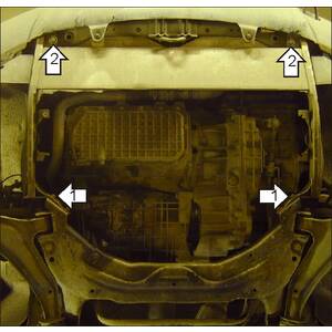 Защита Двигатель, Коробка переключения передач Land Rover Freelander I ( 1998-2006 ) г. арт: 03201 photo2 Интернет магазин Автоаксессуаров Защита картера, МКПП, АКПП, РК, ТБ (Мотодор)