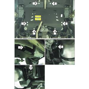 Защита Топливный бак Land Rover Range Rover Evoque ( 2011-2019 ) г. арт: 13216 photo1 Интернет магазин Автоаксессуаров Защита картера, МКПП, АКПП, РК, ТБ (Мотодор)