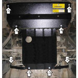 Защита Двигатель Lexus LS 400 ( 1994-2000 ) г. арт: 05003 photo1 Интернет магазин Автоаксессуаров Защита картера, МКПП, АКПП, РК, ТБ (Мотодор)