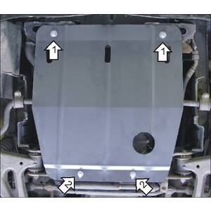 Защита Двигатель Mercedes-benz C-class ( 1993-2000 ) г. арт: 01203 photo1 Интернет магазин Автоаксессуаров Защита картера, МКПП, АКПП, РК, ТБ (Мотодор)