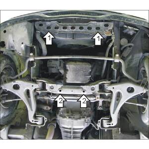 Защита Двигатель Mercedes-benz C-class ( 1993-2000 ) г. арт: 01203 photo2 Интернет магазин Автоаксессуаров Защита картера, МКПП, АКПП, РК, ТБ (Мотодор)