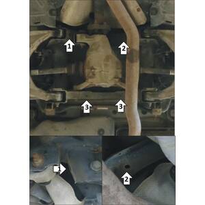 Защита Задний дифференциал Mercedes-benz M-class ( 2011-2015 ) г. арт: 01240 photo2 Интернет магазин Автоаксессуаров Защита картера, МКПП, АКПП, РК, ТБ (Мотодор)