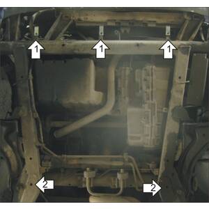 Защита Двигатель; КПП Mercedes-benz Vito ( 1996-2003 ) г. арт: 01207 photo2 Интернет магазин Автоаксессуаров Защита картера, МКПП, АКПП, РК, ТБ (Мотодор)