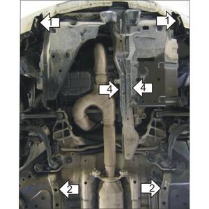Защита Двигатель; КПП Mitsubishi Diamante ( 1997-2004 ) г. арт: 01319 photo2 Интернет магазин Автоаксессуаров Защита картера, МКПП, АКПП, РК, ТБ (Мотодор)