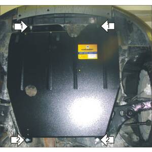Защита Двигатель; КПП Mitsubishi Outlander I ( 2003-2006 ) г. арт: 01309 photo1 Интернет магазин Автоаксессуаров Защита картера, МКПП, АКПП, РК, ТБ (Мотодор)