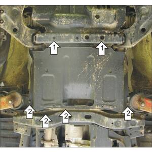 Защита КПП Mitsubishi Pajero Sport ( 1997-2009 ) г. арт: 11303 photo1 Интернет магазин Автоаксессуаров Защита картера, МКПП, АКПП, РК, ТБ (Мотодор)
