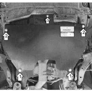 photo Защита Двигатель; КПП Nissan Murano ( 2003-2007 ) г. арт: 01455