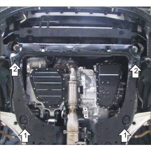 Защита Двигатель; КПП Nissan Teana ( 2008-2014 ) г. арт: 01443 photo2 Интернет магазин Автоаксессуаров Защита картера, МКПП, АКПП, РК, ТБ (Мотодор)