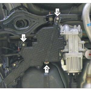 Кликните для увеличения изображения Защита Топливный фильтр Peugeot 4007 ( 2007-2012 ) г. арт: 01615