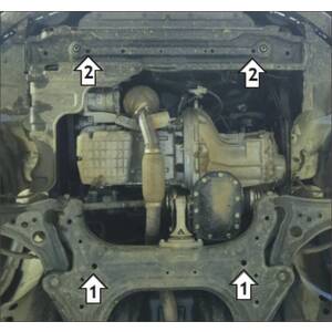 Защита Двигатель, Коробка переключения передач Chevrolet Nexia ( 2020-2023 ) г. арт: 68101 photo2 Интернет магазин Автоаксессуаров Защита картера, МКПП, АКПП, РК, ТБ (Мотодор)