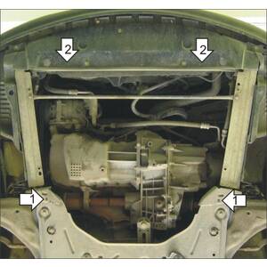 Защита Двигатель; КПП Renault Laguna II ( 2001-2005 ) г. арт: 01710 photo2 Интернет магазин Автоаксессуаров Защита картера, МКПП, АКПП, РК, ТБ (Мотодор)
