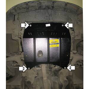 Защита Двигатель, Коробка переключения передач Saab 9-3 ( 2002-2005 ) г. арт: 01808 photo1 Интернет магазин Автоаксессуаров Защита картера, МКПП, АКПП, РК, ТБ (Мотодор)