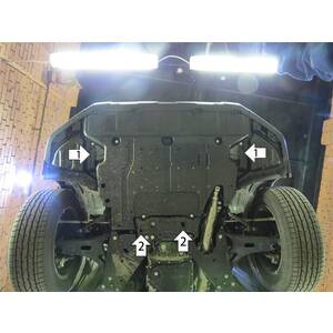 Защита Двигатель Subaru Forester ( 2019- ) г. арт: 72201 photo2 Интернет магазин Автоаксессуаров Защита картера, МКПП, АКПП, РК, ТБ (Мотодор)