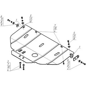 Защита Двигатель, Радиатор Subaru Forester ( 1997-2002 ) г. арт: 02205 photo3 Интернет магазин Автоаксессуаров Защита картера, МКПП, АКПП, РК, ТБ (Мотодор)