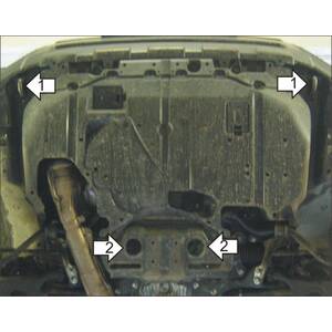 Защита Двигатель Subaru Forester ( 2008-2013 ) г. арт: 02219 photo2 Интернет магазин Автоаксессуаров Защита картера, МКПП, АКПП, РК, ТБ (Мотодор)