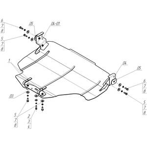 Защита Двигатель Subaru Forester ( 2008-2013 ) г. арт: 02219 photo3 Интернет магазин Автоаксессуаров Защита картера, МКПП, АКПП, РК, ТБ (Мотодор)