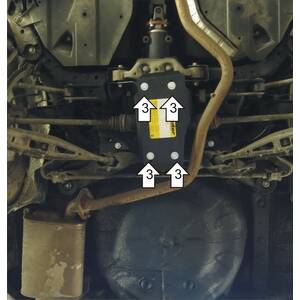 Защита Задний дифференциал Subaru Forester ( 2013-2018 ) г. арт: 12210 photo2 Интернет магазин Автоаксессуаров Защита картера, МКПП, АКПП, РК, ТБ (Мотодор)