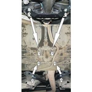 Защита Задний дифференциал Subaru Forester ( 2013-2018 ) г. арт: 12210 photo3 Интернет магазин Автоаксессуаров Защита картера, МКПП, АКПП, РК, ТБ (Мотодор)