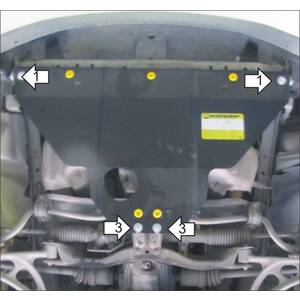 Защита Двигатель Subaru Outback ( 2000-2003 ) г. арт: 02206 photo1 Интернет магазин Автоаксессуаров Защита картера, МКПП, АКПП, РК, ТБ (Мотодор)