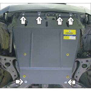 Защита Двигатель, Коробка переключения передач Toyota RAV 4 ( 2000-2005 ) г. арт: 02518 photo2 Интернет магазин Автоаксессуаров Защита картера, МКПП, АКПП, РК, ТБ (Мотодор)