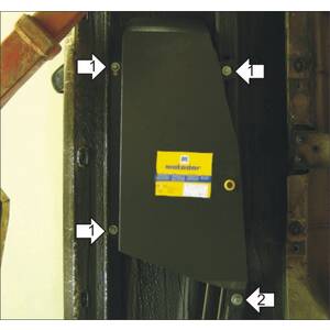 Кликните для увеличения изображения Защита Топливоохладитель Volkswagen Caddy ( 2004-2010 ) г. арт: 02721