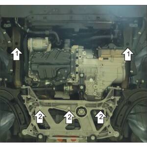 Защита Двигатель; КПП Volkswagen Passat B8 ( 2015-2023 ) г. арт: 02736 photo2 Интернет магазин Автоаксессуаров Защита картера, МКПП, АКПП, РК, ТБ (Мотодор)