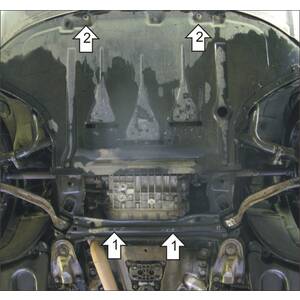 Защита Двигатель, Коробка переключения передач Audi A6 ( 2004-2008 ) г. арт: 30101 photo2 Интернет магазин Автоаксессуаров Защита картера, МКПП, АКПП, РК, ТБ (Мотодор)