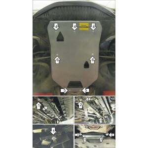 Защита Двигатель, Коробка переключения передач Audi A8 ( 2009-2014 ) г. арт: 30106 photo1 Интернет магазин Автоаксессуаров Защита картера, МКПП, АКПП, РК, ТБ (Мотодор)