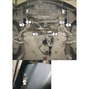 Защита Радиатор BMW 6 (e63) ( 2003-2007 ) г. арт: 30202 photo2 Интернет магазин Автоаксессуаров Защита картера, МКПП, АКПП, РК, ТБ (Мотодор)