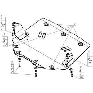Защита Радиатор BMW 6 (e63) ( 2003-2007 ) г. арт: 30202 photo3 Интернет магазин Автоаксессуаров Защита картера, МКПП, АКПП, РК, ТБ (Мотодор)