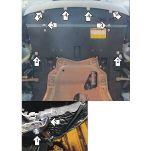 Защита Радиатор BMW X5 (e70) ( 2010-2013 ) г. арт: 30205 photo2 Интернет магазин Автоаксессуаров Защита картера, МКПП, АКПП, РК, ТБ (Мотодор)