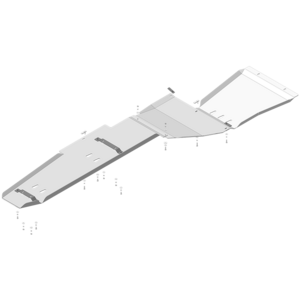 Кликните для увеличения изображения Защита Топливный бак, Раздаточная коробка, Коробка переключения передач Ford F-150 Raptor SuperCrew ( 2010-2017 ) г. арт: 30707